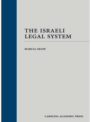 cover image of The Israeli Legal System